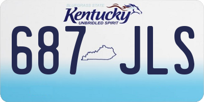 KY license plate 687JLS