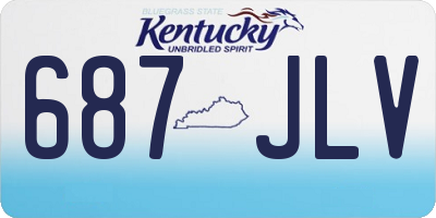 KY license plate 687JLV
