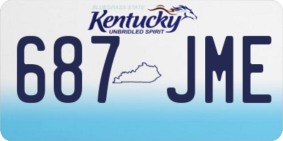 KY license plate 687JME