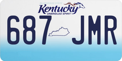 KY license plate 687JMR