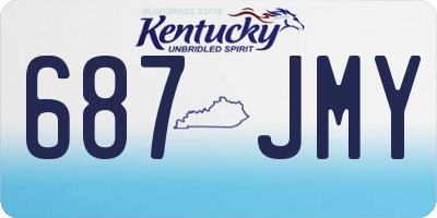 KY license plate 687JMY