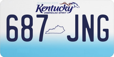 KY license plate 687JNG