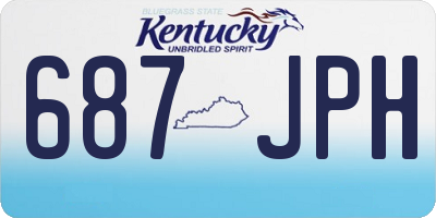 KY license plate 687JPH