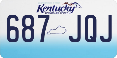 KY license plate 687JQJ