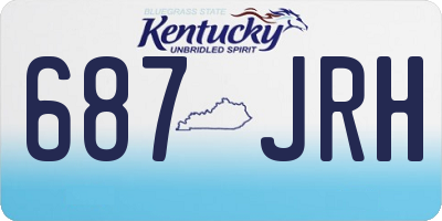 KY license plate 687JRH
