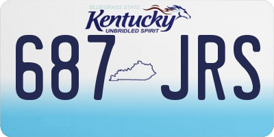 KY license plate 687JRS