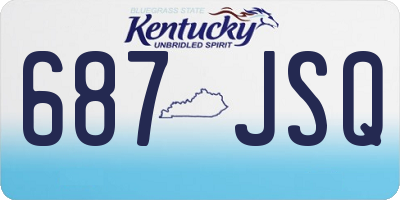 KY license plate 687JSQ