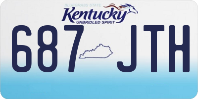 KY license plate 687JTH