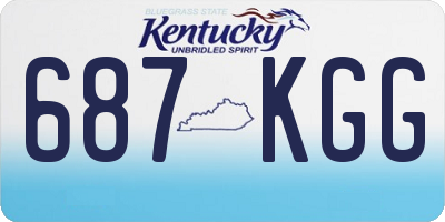 KY license plate 687KGG