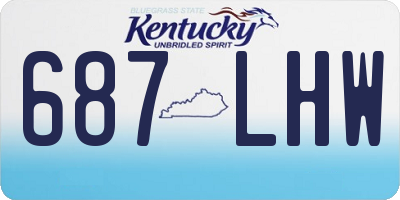 KY license plate 687LHW