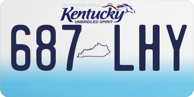 KY license plate 687LHY