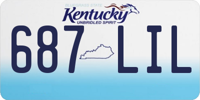 KY license plate 687LIL
