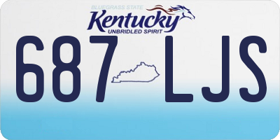 KY license plate 687LJS