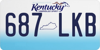 KY license plate 687LKB