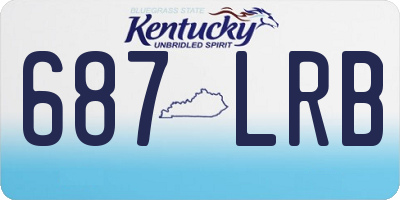 KY license plate 687LRB