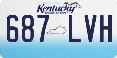 KY license plate 687LVH