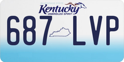 KY license plate 687LVP