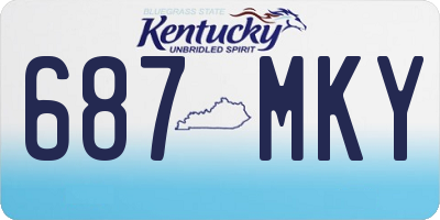 KY license plate 687MKY