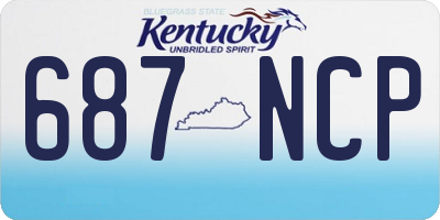 KY license plate 687NCP