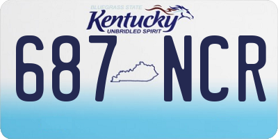 KY license plate 687NCR