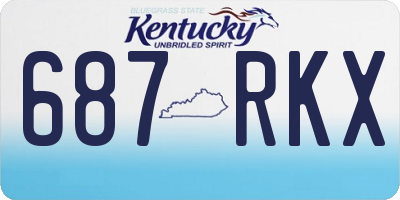 KY license plate 687RKX