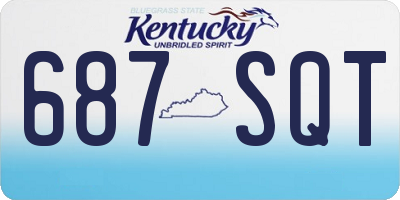 KY license plate 687SQT