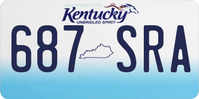 KY license plate 687SRA
