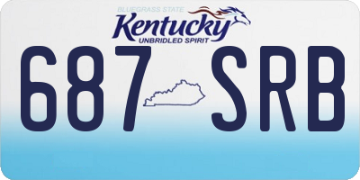 KY license plate 687SRB