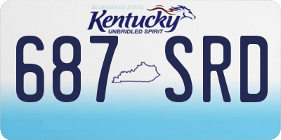 KY license plate 687SRD