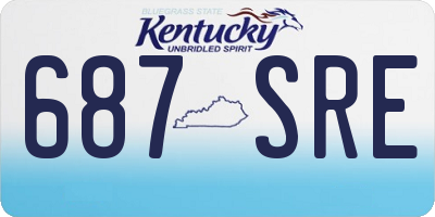 KY license plate 687SRE