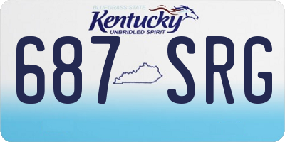 KY license plate 687SRG