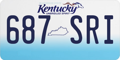 KY license plate 687SRI