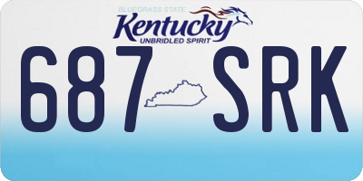 KY license plate 687SRK