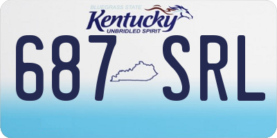 KY license plate 687SRL