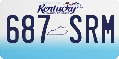 KY license plate 687SRM
