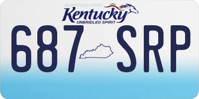 KY license plate 687SRP