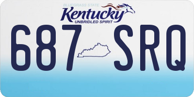 KY license plate 687SRQ