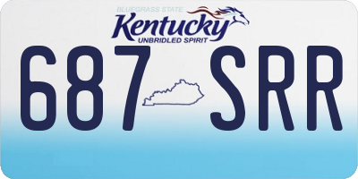 KY license plate 687SRR