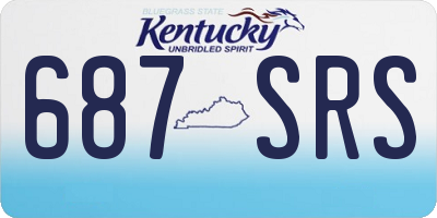 KY license plate 687SRS