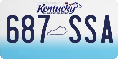 KY license plate 687SSA