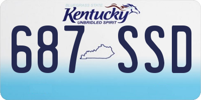 KY license plate 687SSD