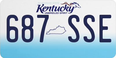 KY license plate 687SSE