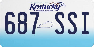 KY license plate 687SSI