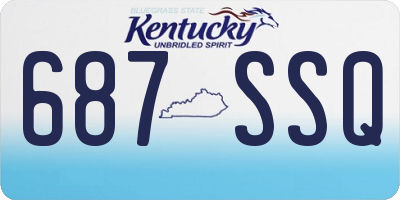 KY license plate 687SSQ