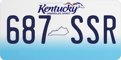 KY license plate 687SSR