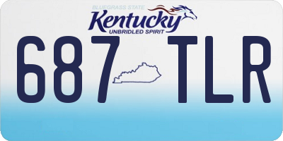 KY license plate 687TLR
