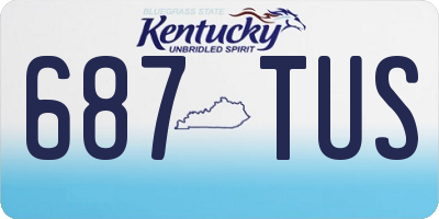KY license plate 687TUS
