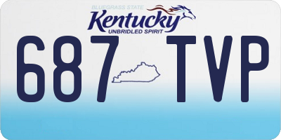 KY license plate 687TVP