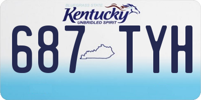 KY license plate 687TYH
