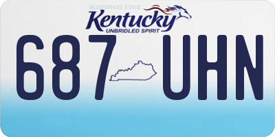 KY license plate 687UHN